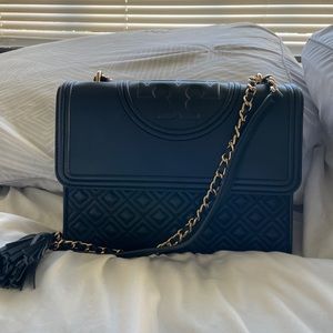 Tory Burch Fleming Quilted Leather Shoulder Bag